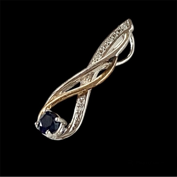 10k & 925 sterling silver pendant - Picture 3 of 6